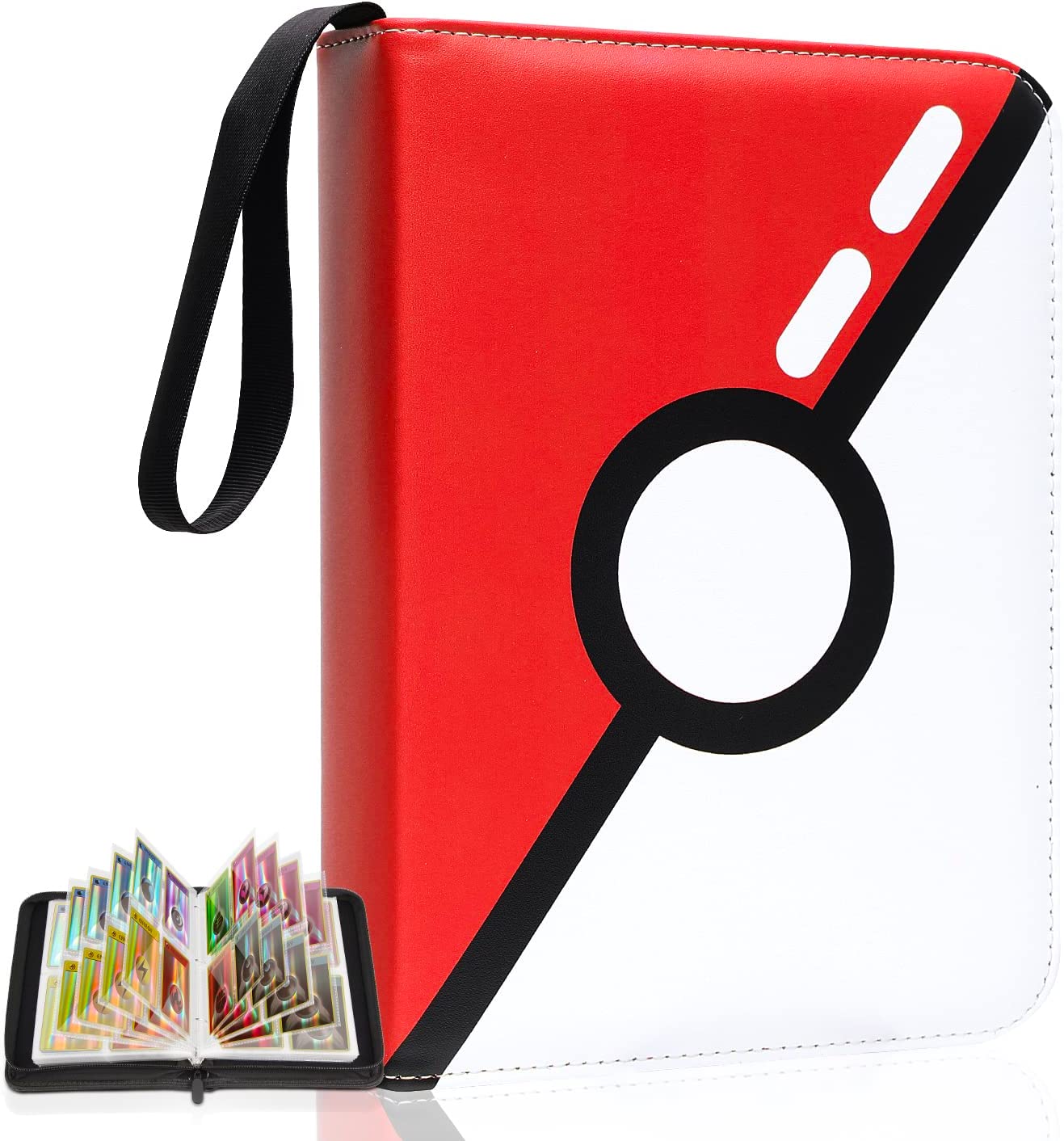 230816044035116_1 JoyHood Card Binder for TCG Cards, Trading Card Holder with Sleeves, Game Collection Card Album Fits PTCG, Sports Card, Holds 400 cards, Gifts for Boys/Girls (Silver Ball) - Image 1